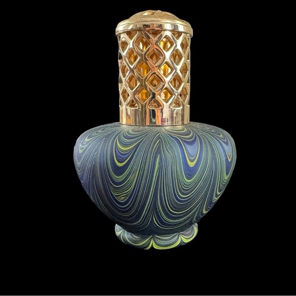 la tee da Other - La Tee Da home fragrance lamp large glass tapered lattice crown grey multi